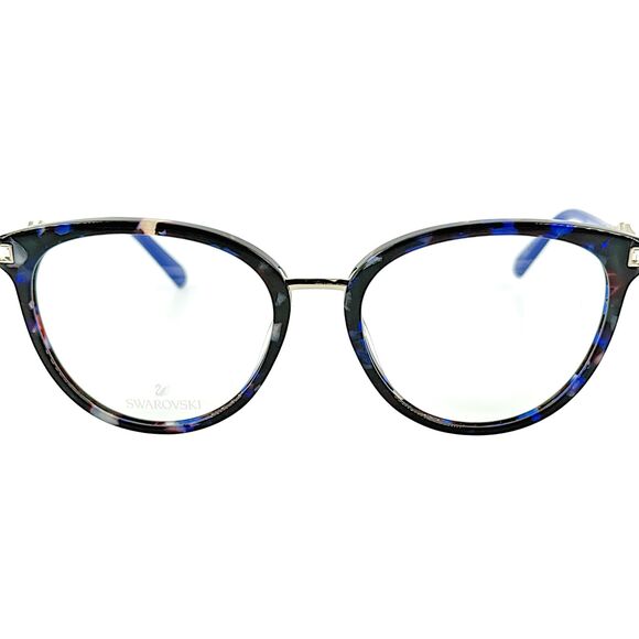 Swarovski SK5344 Womens Plastic Eyeglass Frame 055 Coloured Havana 53-17
